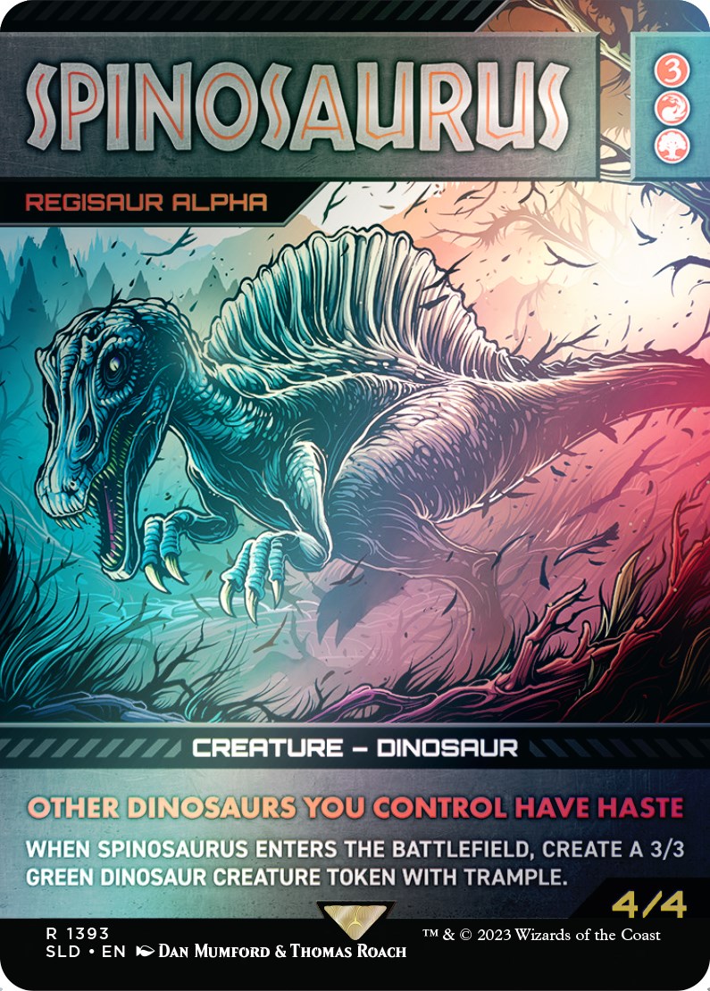 Spinosaurus - Regisaur Alpha (Rainbow Foil) [Secret Lair Drop Series] | Play N Trade Winnipeg