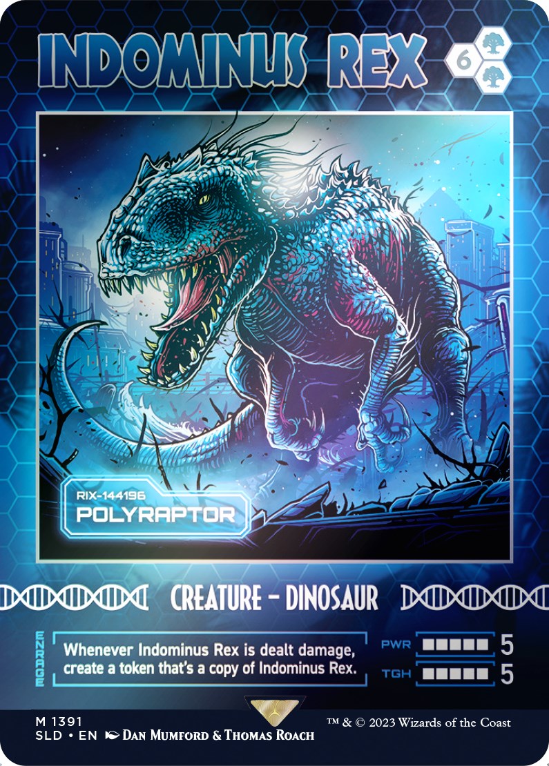 Indominus Rex - Polyraptor (Rainbow Foil) [Secret Lair Drop Series] | Play N Trade Winnipeg