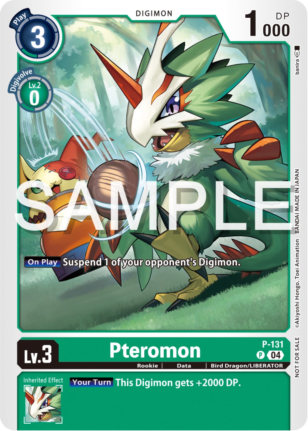 Pteromon [P-131] (Digimon Liberator Promotion Pack) [Promotional Cards] | Play N Trade Winnipeg