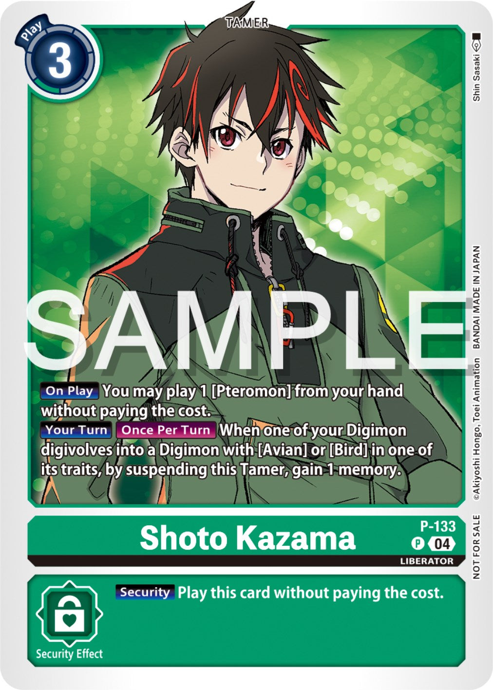 Shoto Kazama [P-133] (Digimon Liberator Promotion Pack) [Promotional Cards] | Play N Trade Winnipeg