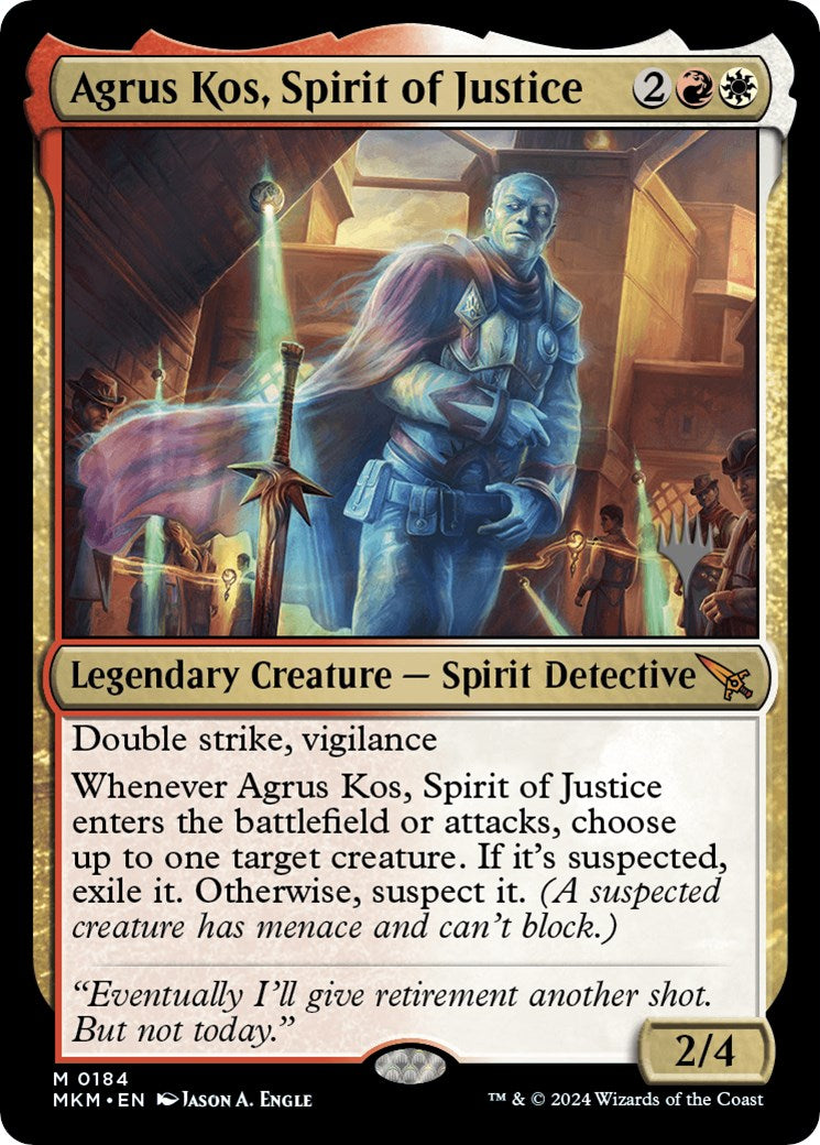 Agrus Kos, Spirit of Justice (Promo Pack) [Murders at Karlov Manor Promos] | Play N Trade Winnipeg