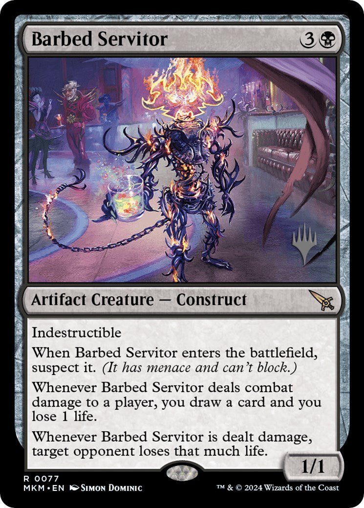 Barbed Servitor (Promo Pack) [Murders at Karlov Manor Promos] | Play N Trade Winnipeg