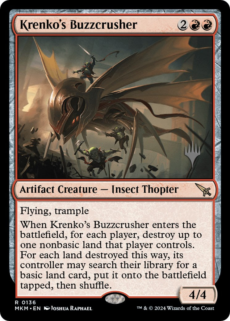 Krenko's Buzzcrusher (Promo Pack) [Murders at Karlov Manor Promos] | Play N Trade Winnipeg