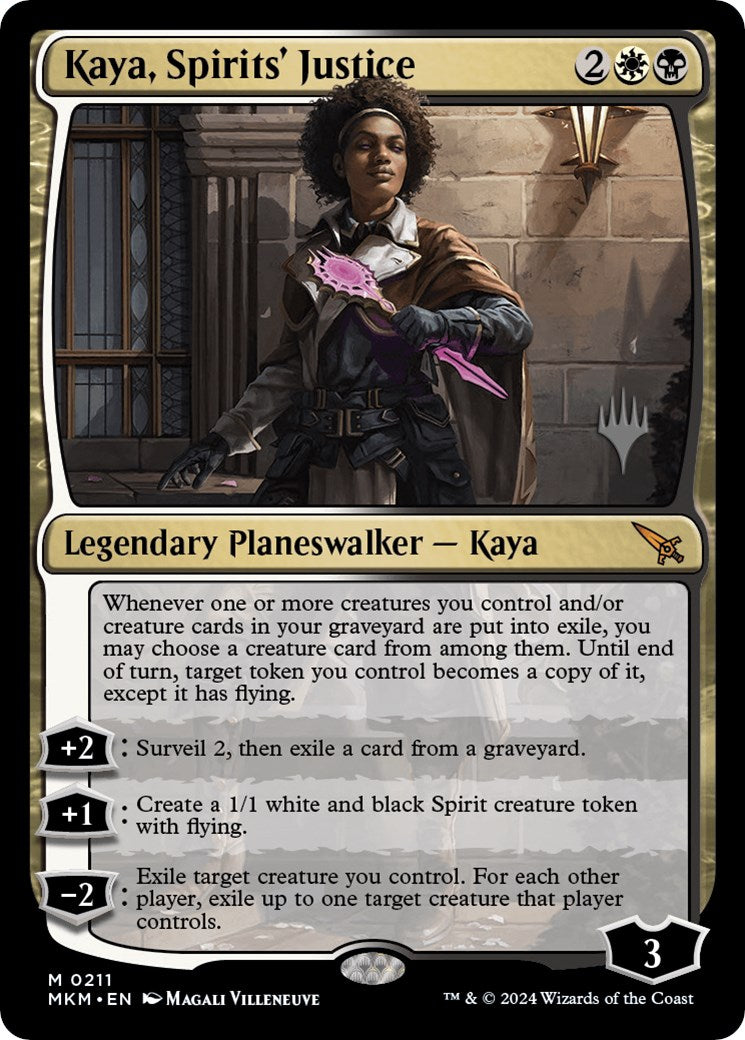 Kaya, Spirits' Justice (Promo Pack) [Murders at Karlov Manor Promos] | Play N Trade Winnipeg