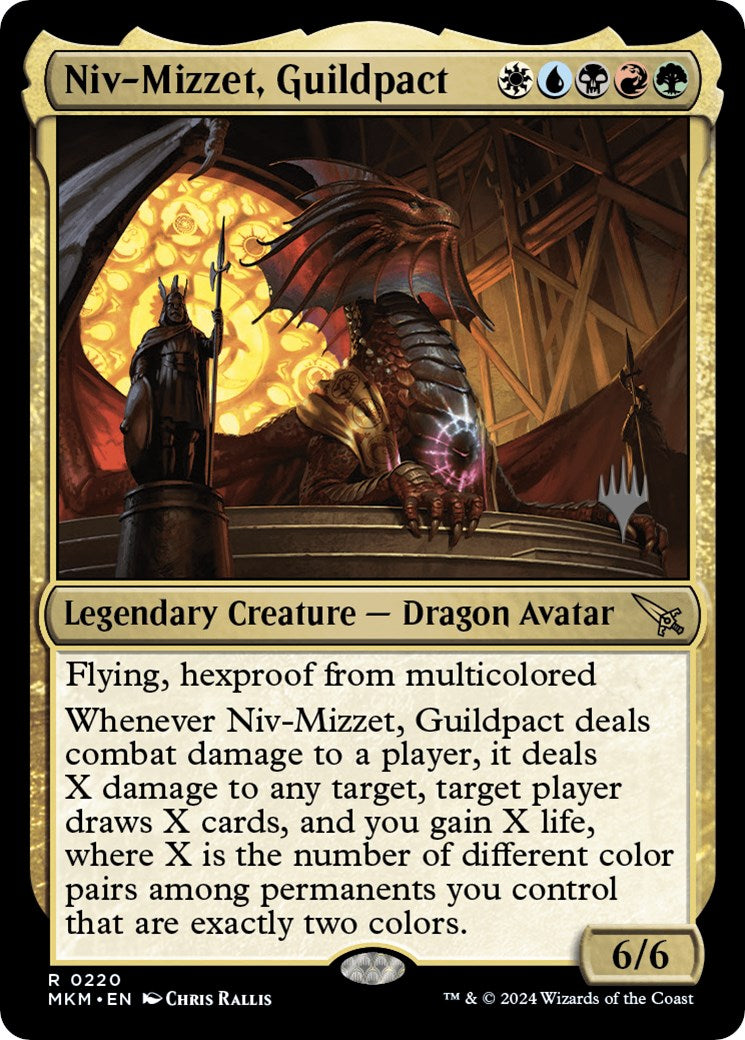 Niv-Mizzet, Guildpact (Promo Pack) [Murders at Karlov Manor Promos] | Play N Trade Winnipeg