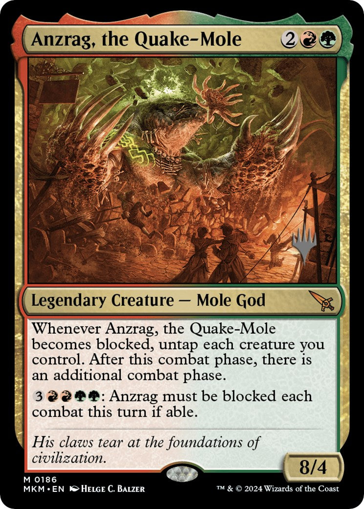 Anzrag, the Quake-Mole (Promo Pack) [Murders at Karlov Manor Promos] | Play N Trade Winnipeg