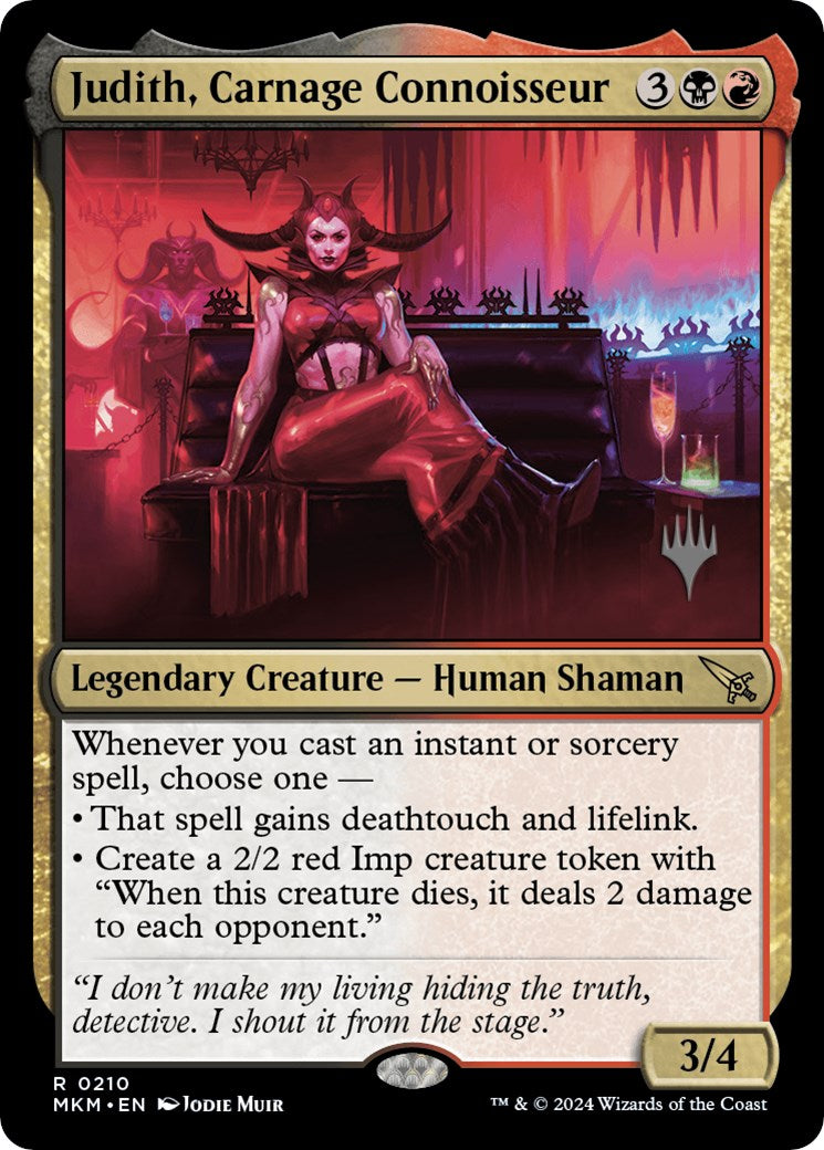 Judith, Carnage Connoisseur (Promo Pack) [Murders at Karlov Manor Promos] | Play N Trade Winnipeg