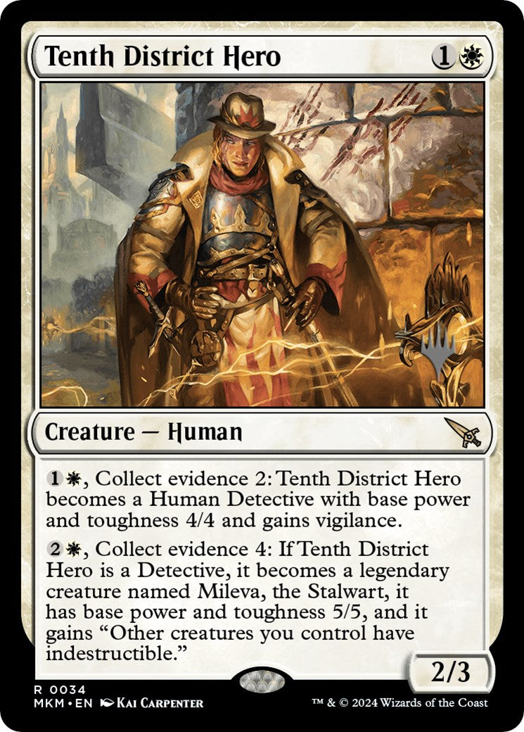 Tenth District Hero (Promo Pack) [Murders at Karlov Manor Promos] | Play N Trade Winnipeg