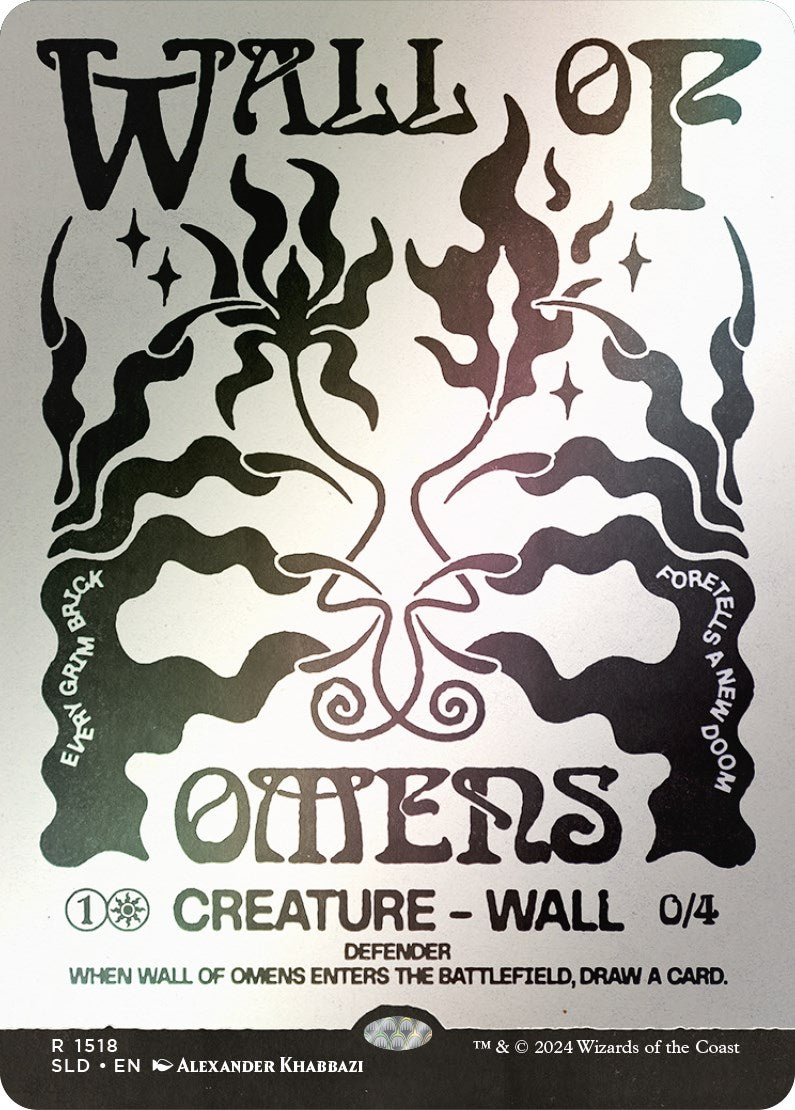 Wall of Omens (Rainbow Foil) [Secret Lair Drop Series] | Play N Trade Winnipeg