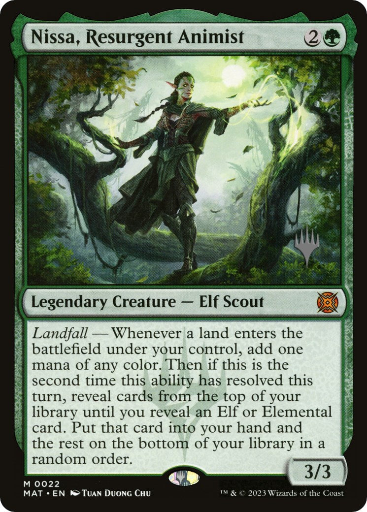 Nissa, Resurgent Animist (Promo Pack) [Murders at Karlov Manor Promos] | Play N Trade Winnipeg