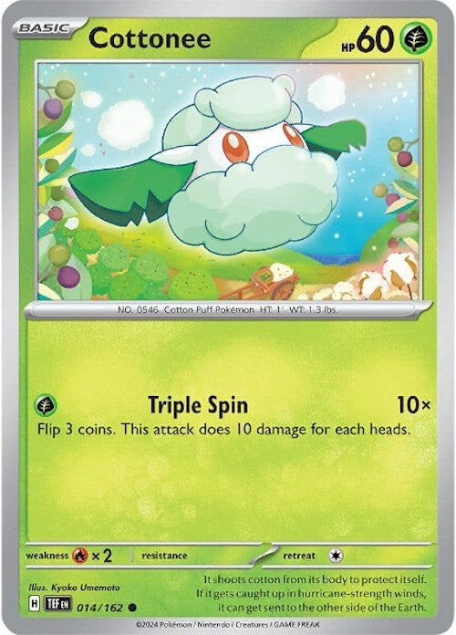 Cottonee (014/162) [Scarlet & Violet: Temporal Forces] | Play N Trade Winnipeg