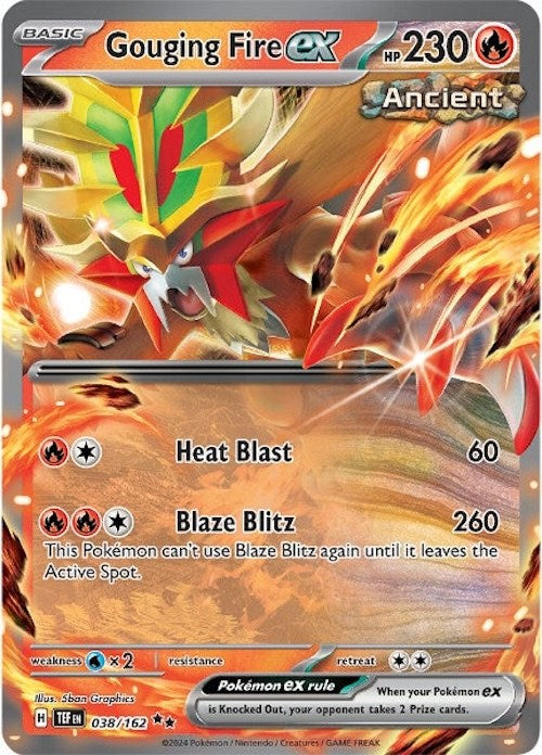 Gouging Fire ex (038/162) [Scarlet & Violet: Temporal Forces] | Play N Trade Winnipeg