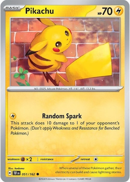 Pikachu (051/162) [Scarlet & Violet: Temporal Forces] | Play N Trade Winnipeg