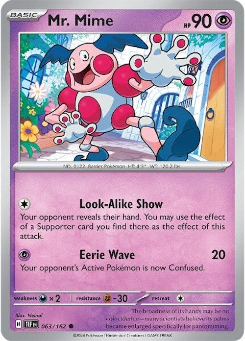 Mr. Mime (063/162) [Scarlet & Violet: Temporal Forces] | Play N Trade Winnipeg