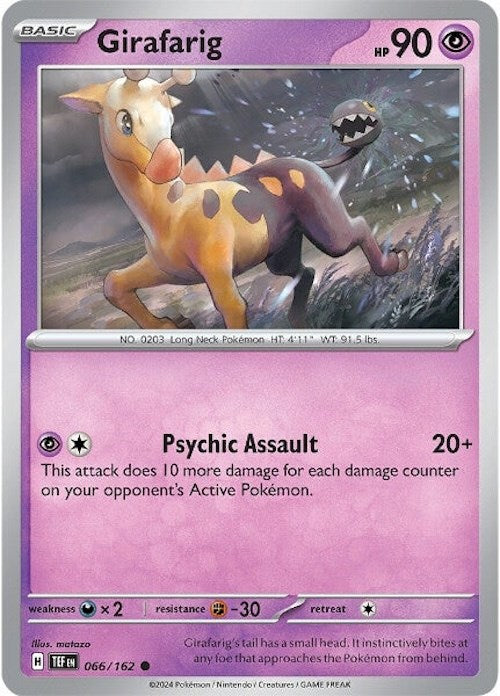 Girafarig (066/162) [Scarlet & Violet: Temporal Forces] | Play N Trade Winnipeg