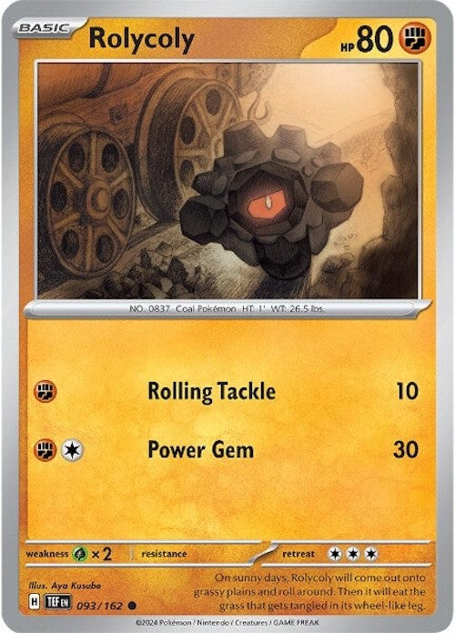 Rolycoly (093/162) [Scarlet & Violet: Temporal Forces] | Play N Trade Winnipeg