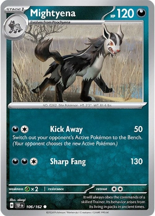Mightyena (106/162) [Scarlet & Violet: Temporal Forces] | Play N Trade Winnipeg