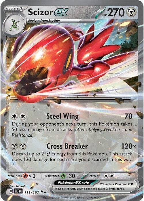 Scizor ex (111/162) [Scarlet & Violet: Temporal Forces] | Play N Trade Winnipeg