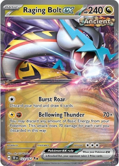 Raging Bolt ex (123/162) [Scarlet & Violet: Temporal Forces] | Play N Trade Winnipeg