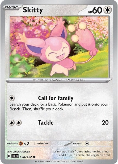 Skitty (130/162) [Scarlet & Violet: Temporal Forces] | Play N Trade Winnipeg