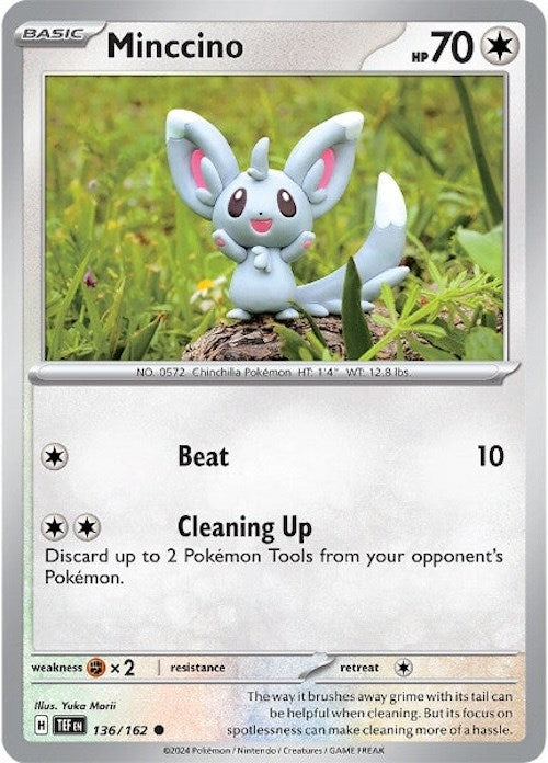 Minccino (136/162) [Scarlet & Violet: Temporal Forces] | Play N Trade Winnipeg