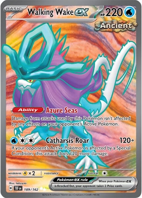 Walking Wake ex (189/162) [Scarlet & Violet: Temporal Forces] | Play N Trade Winnipeg