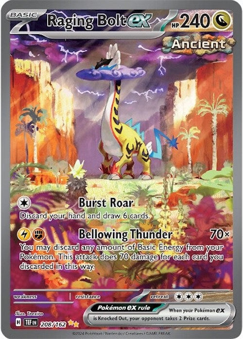 Raging Bolt ex (208/162) [Scarlet & Violet: Temporal Forces] | Play N Trade Winnipeg