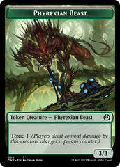 Phyrexian Mite (012) // Phyrexian Beast Double-Sided Token [Phyrexia: All Will Be One Tokens] | Play N Trade Winnipeg