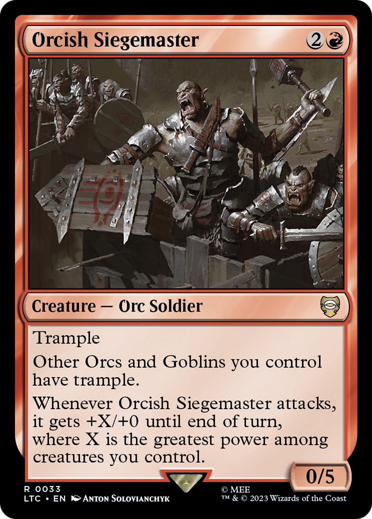 Orcish Siegemaster [The Lord of the Rings: Tales of Middle-Earth Commander] | Play N Trade Winnipeg