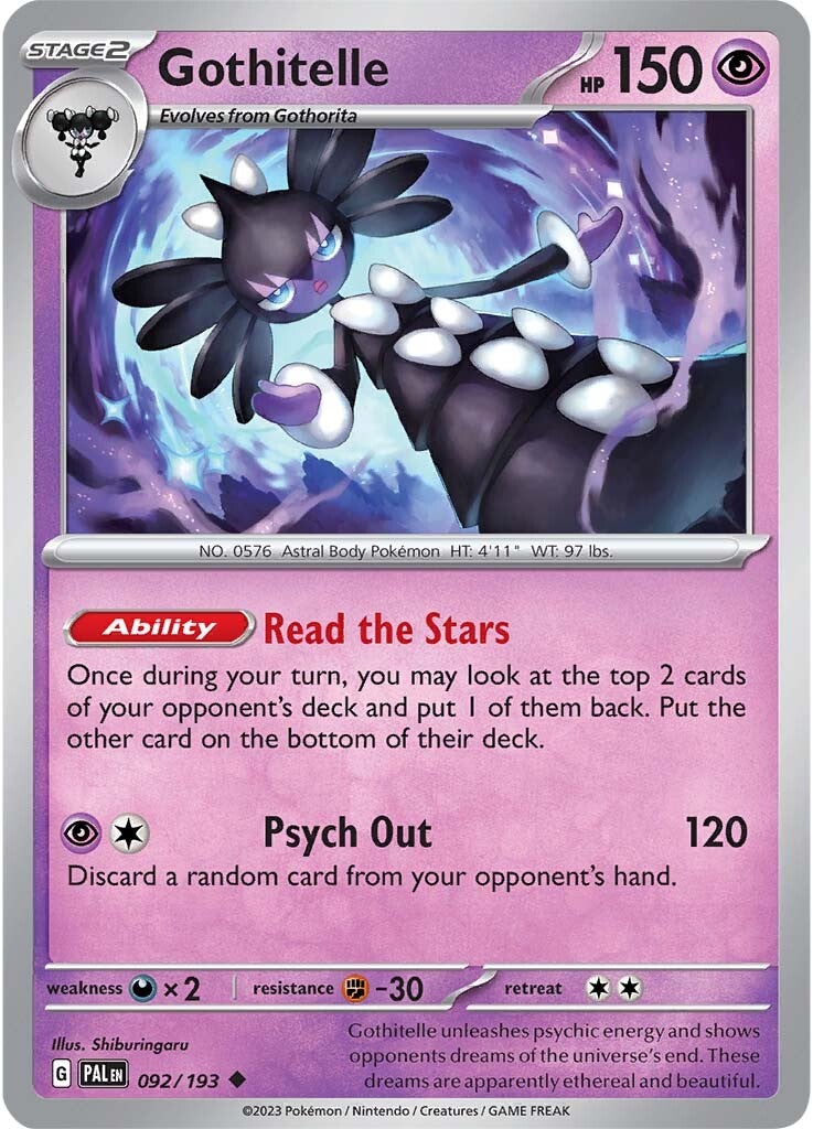 Gothitelle (092/193) [Scarlet & Violet: Paldea Evolved] | Play N Trade Winnipeg