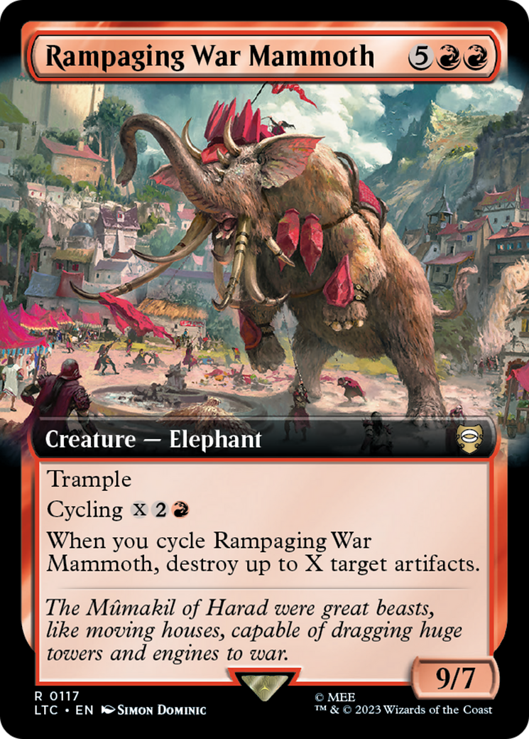 Rampaging War Mammoth (Extended Art) [The Lord of the Rings: Tales of Middle-Earth Commander] | Play N Trade Winnipeg