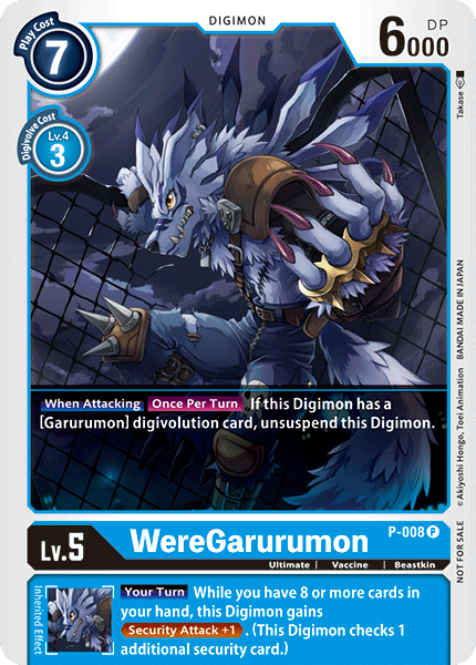 WereGarurumon [P-008] [Promotional Cards] | Play N Trade Winnipeg