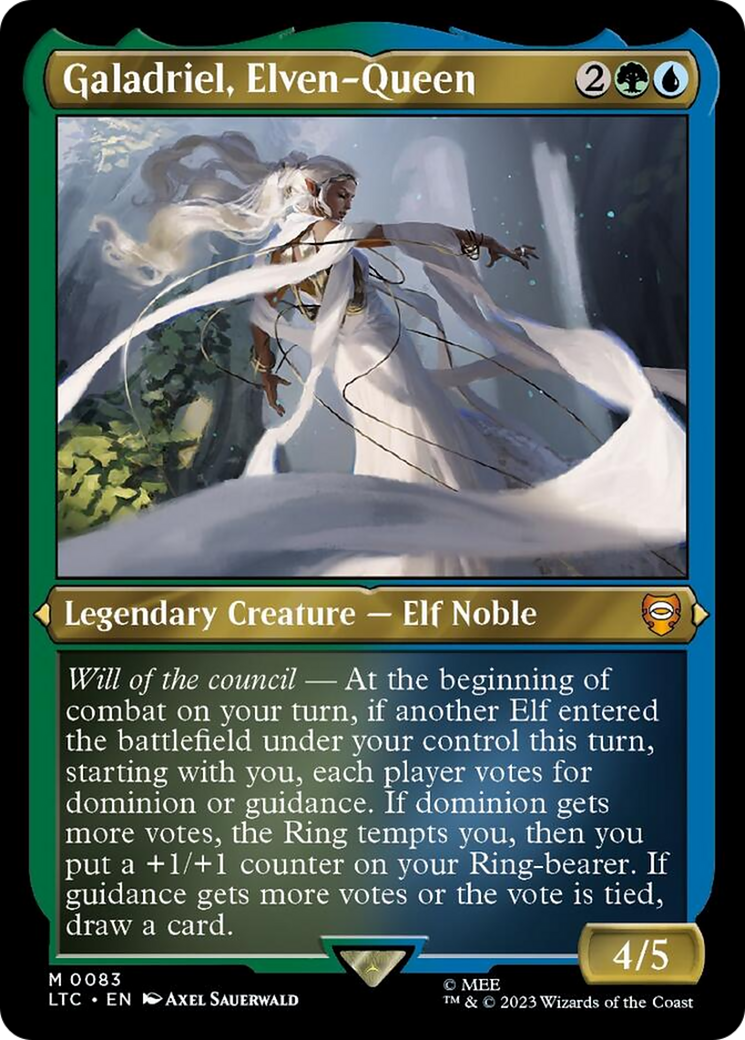 Galadriel, Elven-Queen (Display Commander) [The Lord of the Rings: Tales of Middle-Earth Commander] | Play N Trade Winnipeg