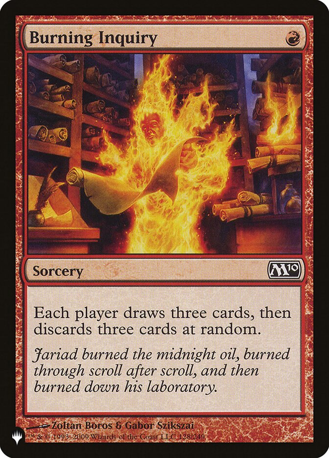 Burning Inquiry [The List] | Play N Trade Winnipeg