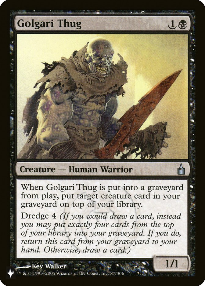 Golgari Thug [The List] | Play N Trade Winnipeg