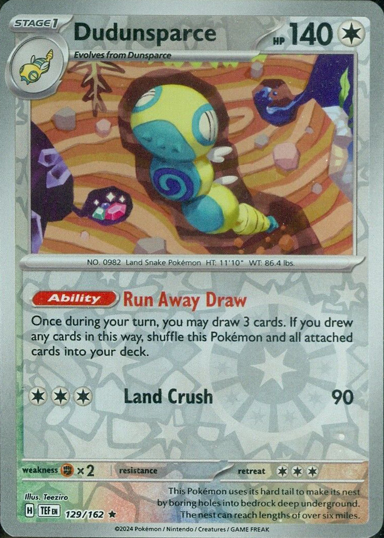 Dudunsparce (129/162) [Scarlet & Violet: Temporal Forces] | Play N Trade Winnipeg