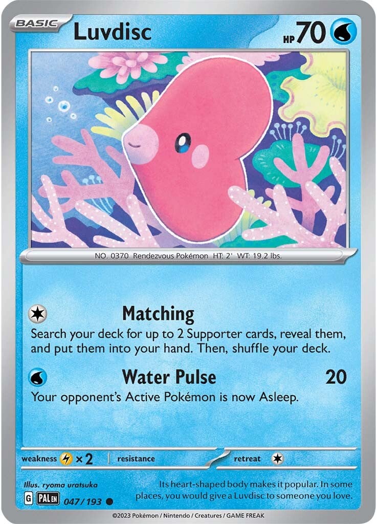 Luvdisc (047/193) [Scarlet & Violet: Paldea Evolved] | Play N Trade Winnipeg