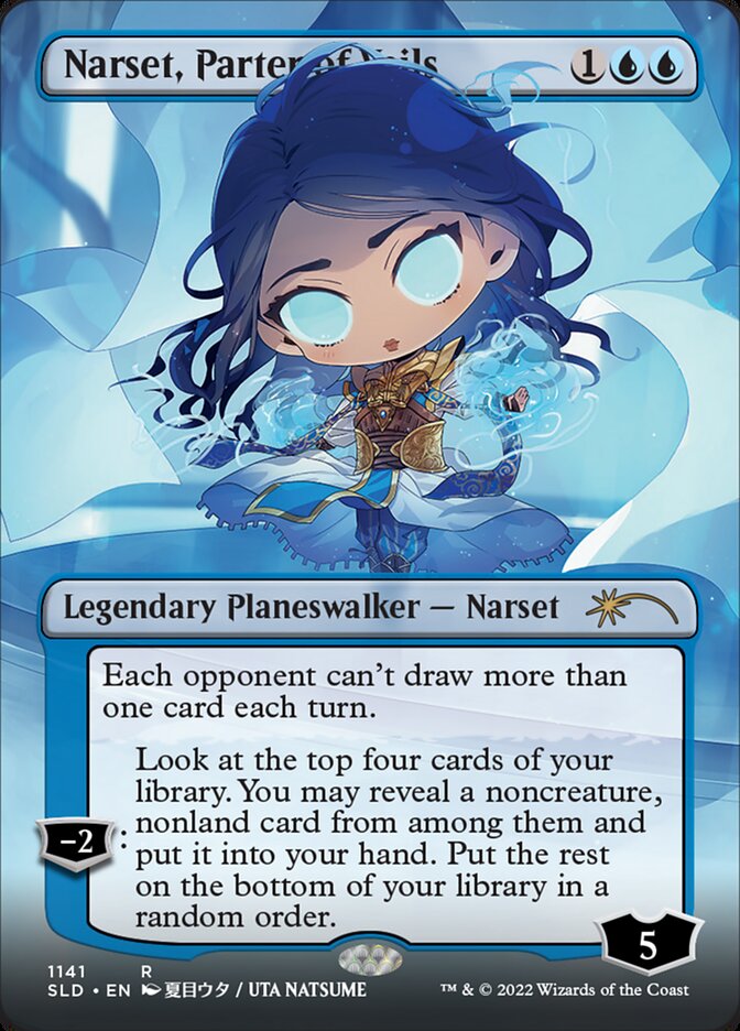 Narset, Parter of Veils (Borderless) [Secret Lair Drop Series] | Play N Trade Winnipeg