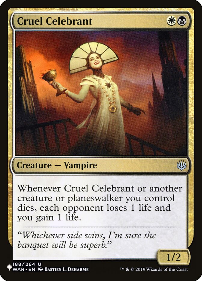 Cruel Celebrant [The List] | Play N Trade Winnipeg