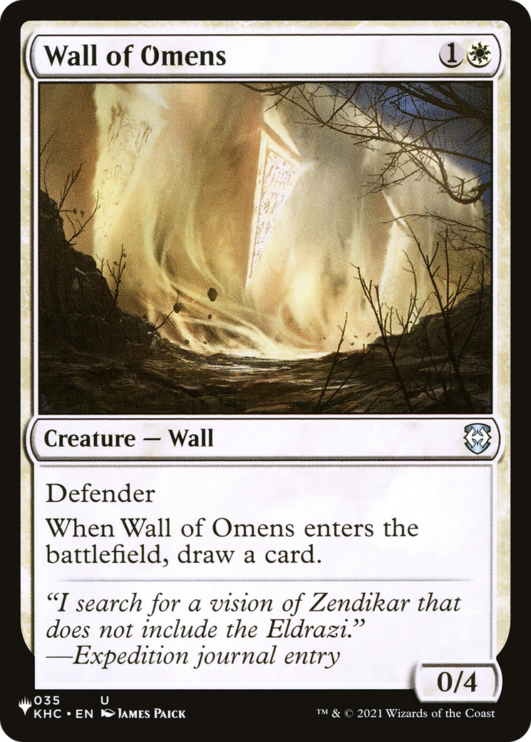 Wall of Omens (KHC) [The List] | Play N Trade Winnipeg