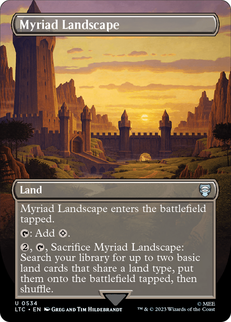 Myriad Landscape (Borderless) [The Lord of the Rings: Tales of Middle-Earth Commander] | Play N Trade Winnipeg