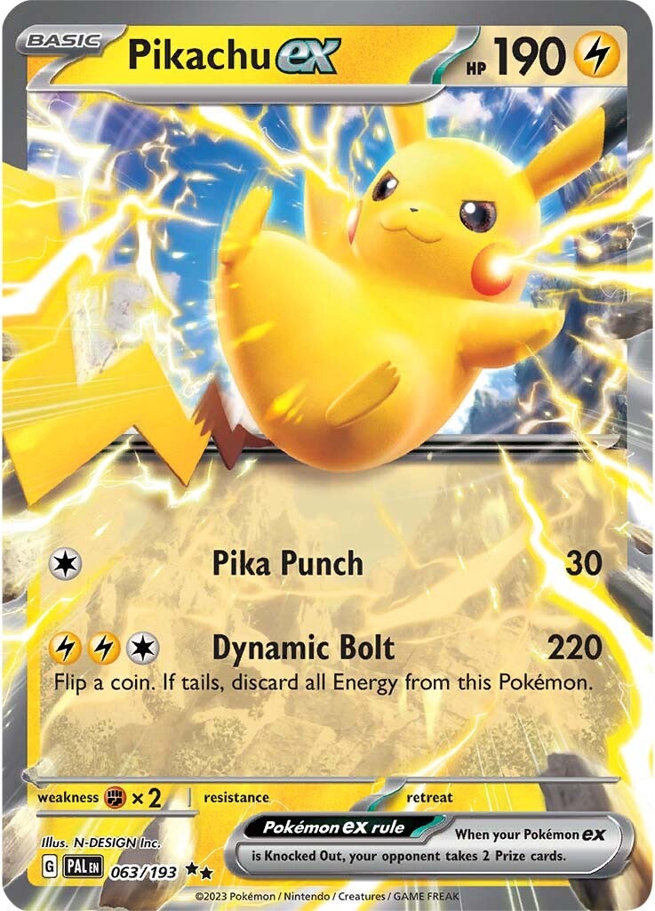 Pikachu ex (063/193) [Scarlet & Violet: Paldea Evolved] | Play N Trade Winnipeg