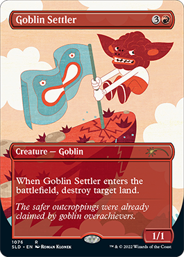 Goblin Settler (Borderless) [Secret Lair Drop Series] | Play N Trade Winnipeg