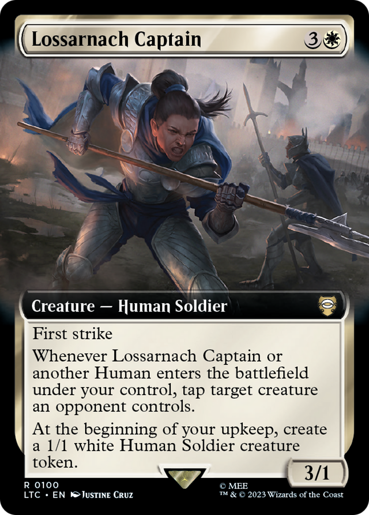 Lossarnach Captain (Extended Art) [The Lord of the Rings: Tales of Middle-Earth Commander] | Play N Trade Winnipeg