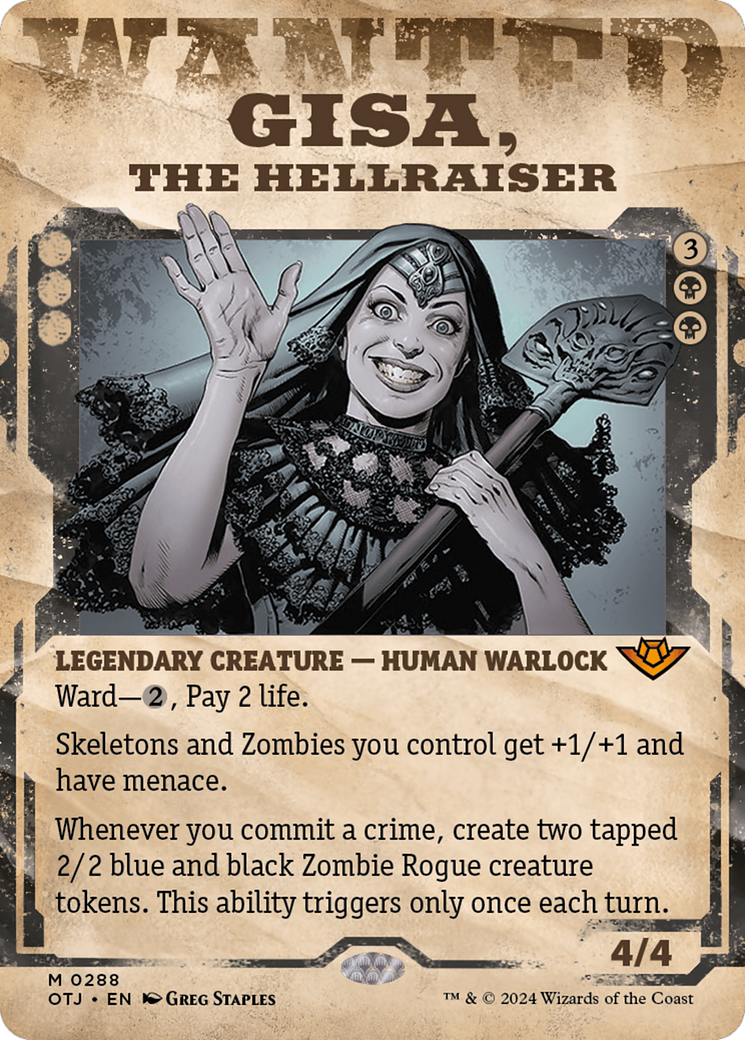 Gisa, the Hellraiser (Showcase) [Outlaws of Thunder Junction] | Play N Trade Winnipeg