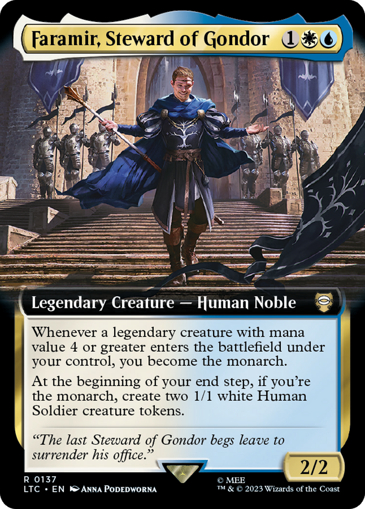 Faramir, Steward of Gondor (Extended Art) [The Lord of the Rings: Tales of Middle-Earth Commander] | Play N Trade Winnipeg