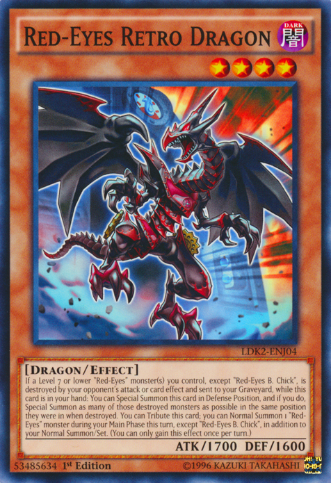 Red-Eyes Retro Dragon [LDK2-ENJ04] Common | Play N Trade Winnipeg