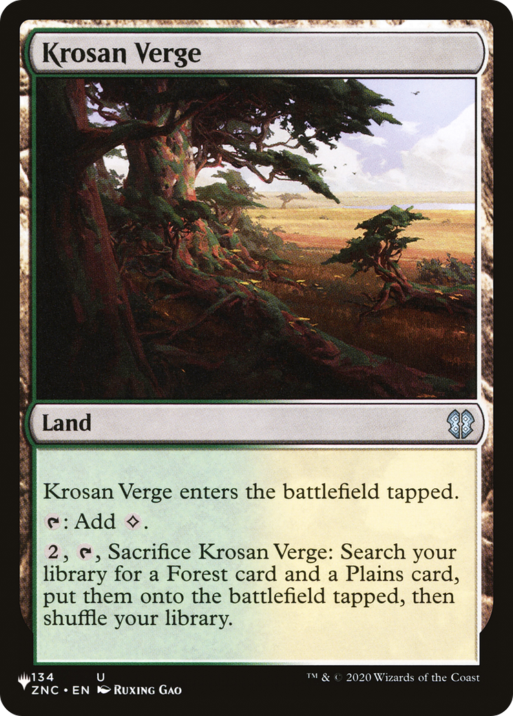 Krosan Verge (ZNC) [The List] | Play N Trade Winnipeg