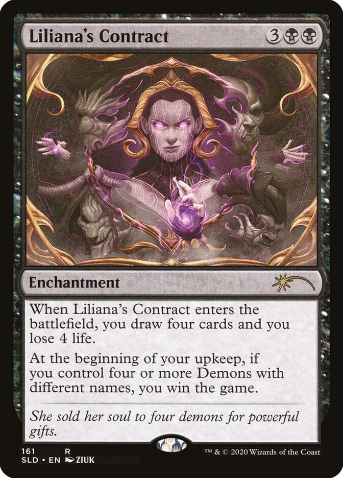 Liliana's Contract (Foil Etched) [Secret Lair Drop Series] | Play N Trade Winnipeg