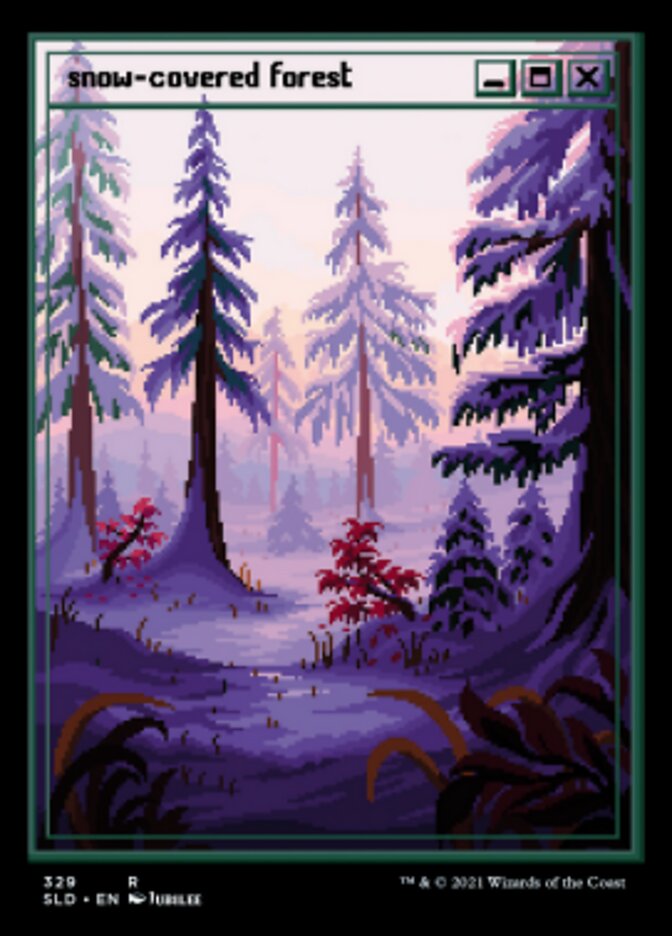 Snow-Covered Forest (329) [Secret Lair Drop Series] | Play N Trade Winnipeg